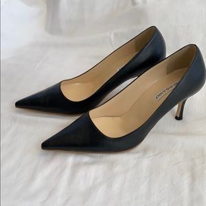 Leather Pointy Classic Heels Shoes Pumps Korean